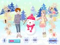 Kostenloser Download Kids And Snowman Dress Up Screenshot 2