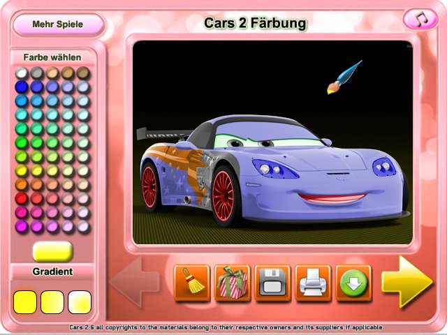 Free Download Cars 2 Färbung Screenshot 1