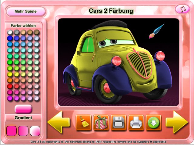 Free Download Cars 2 Färbung Screenshot 3