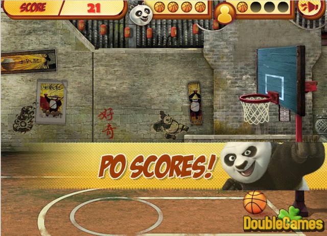 Free Download Kung Fu Panda Hoops Madness Screenshot 3