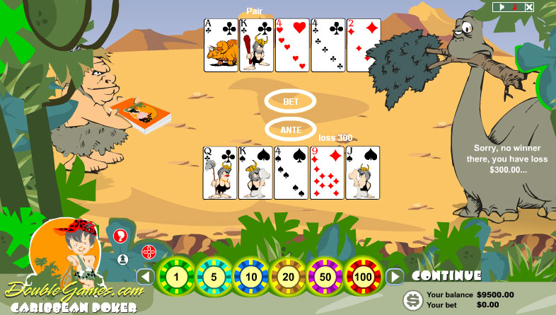 Free Download Prehistoric Caribbean Poker Screenshot 2
