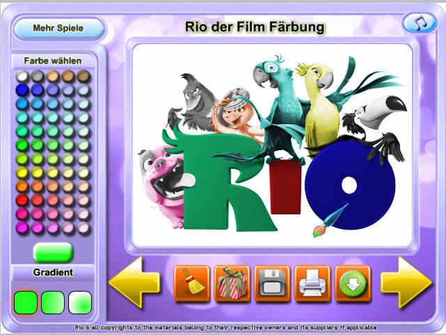 Free Download Rio der Film Färbung Screenshot 1